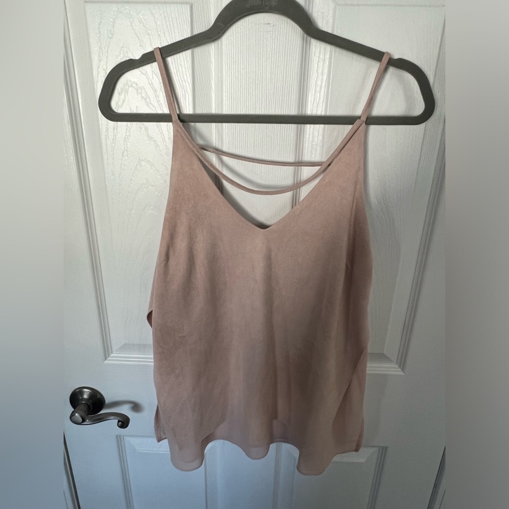 Strappt suede tank
